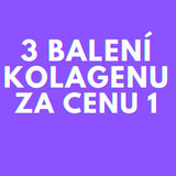 3 balení kolagenu s kys. hyaluronovou za cenu 1