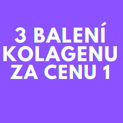 3 balení kolagenu s kys. hyaluronovou za cenu 1