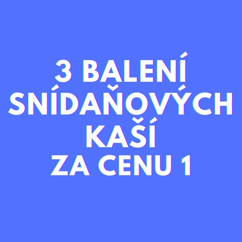 3 obrie balenie raňajkami plných bielkovín za cenu 1